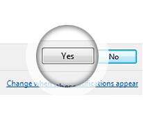 Confirm installation